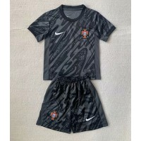 Maglia Calcio Portogallo Portiere Seconda Divisa Bambino Europei 2024 Manica Corta (+ pantaloncini)